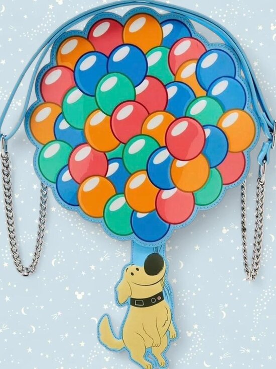 Loungefly Handbags - NWT Disney Loungefly Pixar Up Dug Balloon House Crossbody Bag